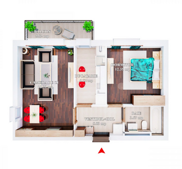 2 camere Tip 2 Cosmopolis