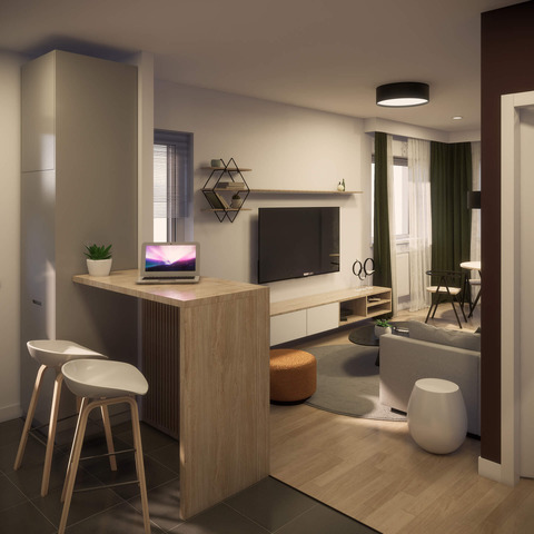Apartament 2 camere tip 3D Pallady Hils - 3/8
