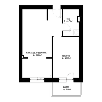 Apartament 2 camere tip 2B Pallady Hils - 6