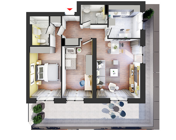 Apartament 3 camere tip 6E Pallady Hils - 9/9