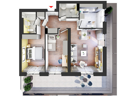 Apartament 3 camere tip 6E Pallady Hils - 9